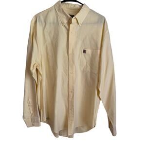 Ralph Lauren Jeans Co. Large Yellow Men's Button Down Long Sleeve Shirt
